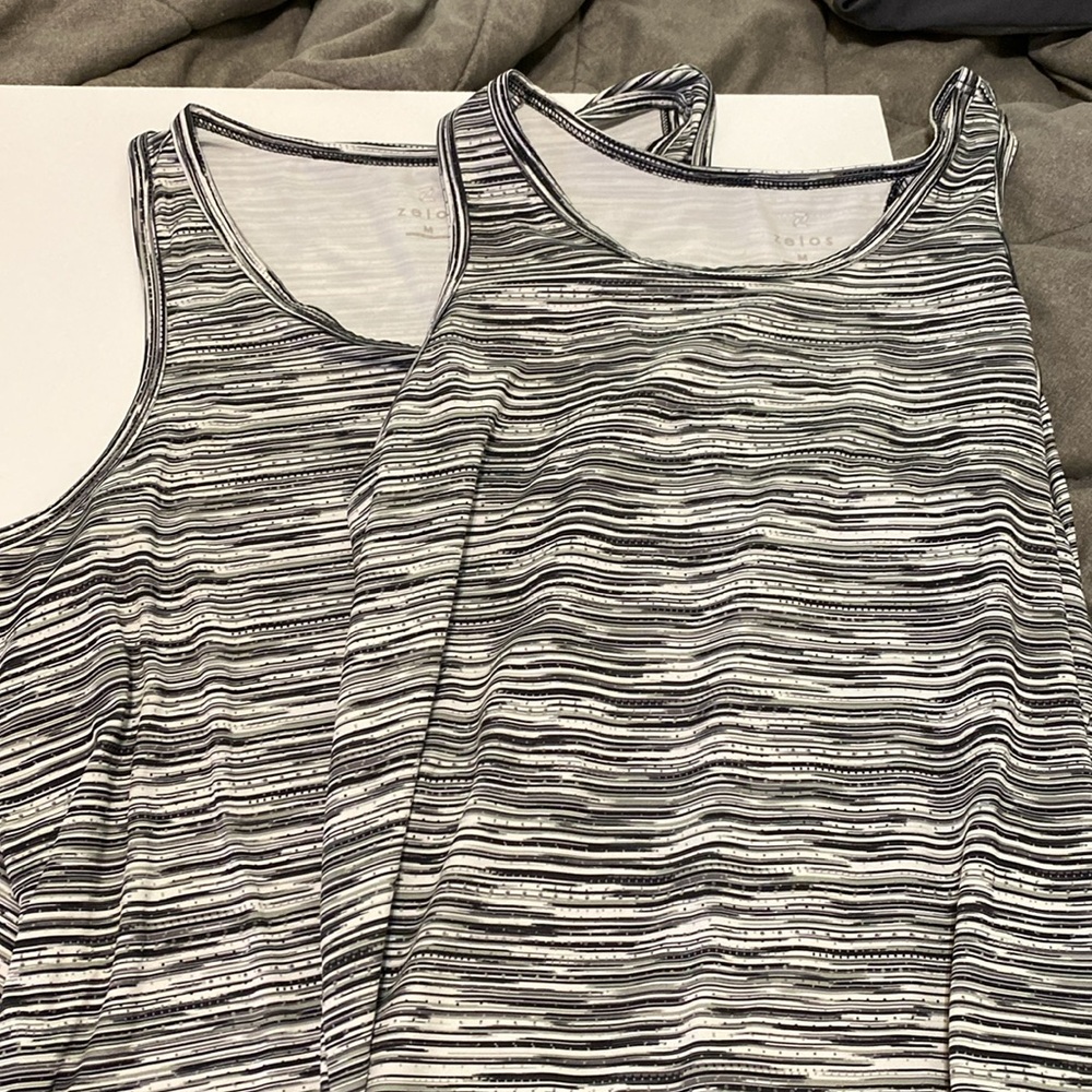 Bundle of 2 Zelos women’s sleeveless open back tank size medium